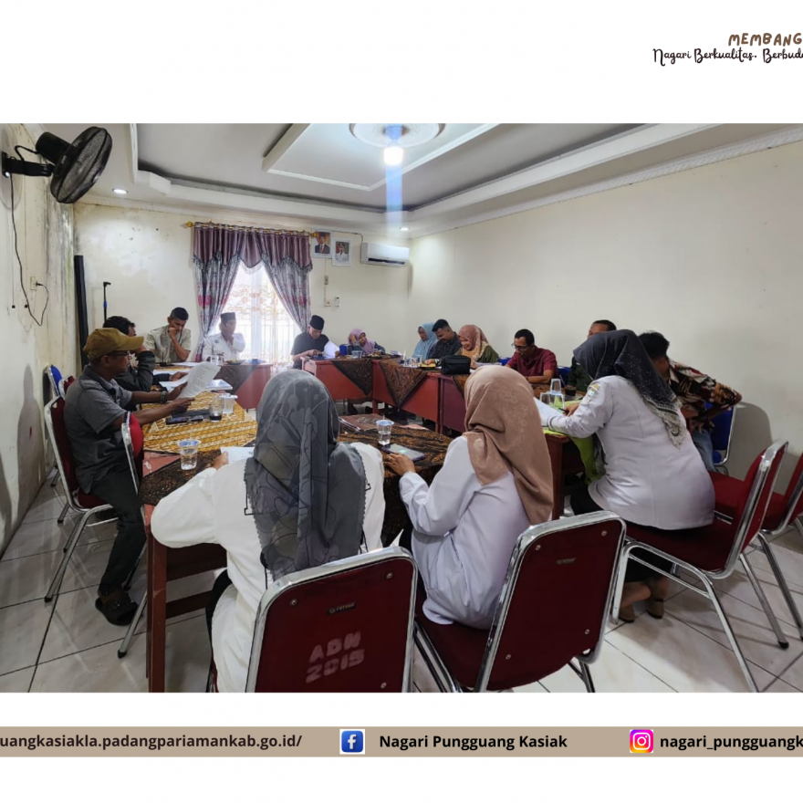 PRA MUSYAWARAH TAHAPAN PEMBENTUKAN KOPERASI MERAH PUTIH NAGARI PUNGGUANG KASIAK LUBUK ALUNG